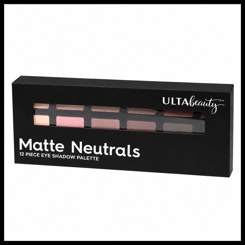 Ulta Beauty Matte Neutrals 12 Piece Eye Shadow Palette Warm & Cool Tones New